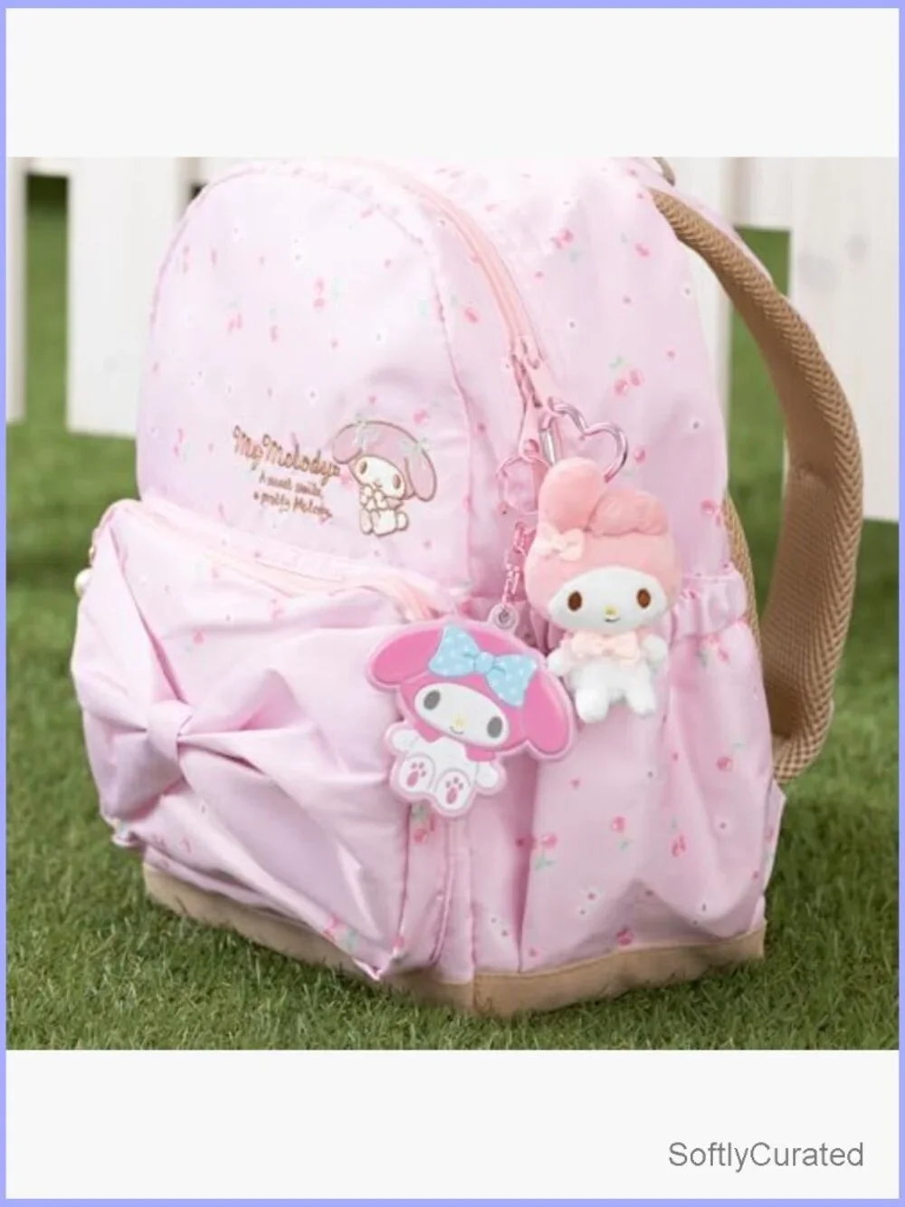 Sanrio Mini Mascot Holder Keychain Plush Strap Bag Charm